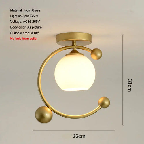 plafonnier nordique en fer style 	 avec décoration oiseau - vue 12 sur 16