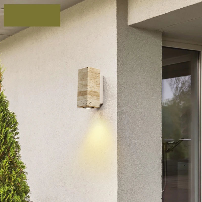 Moderne marbre applique murale LED chambre lampe extérieure décoration murale abat-jour LED luminaire pour la décoration intérieure chambre or lampes - vue 7 sur 10