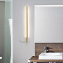 Adjustable nordic wood and metal minimalist wall light