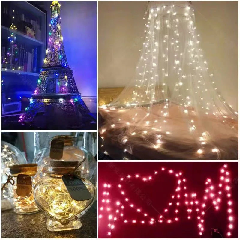 guirlande lumineuse led pour mariage fête jardin et décoration - vue 6 sur 9