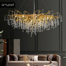 lustre moderne en cristal pour une décoration luxueuse