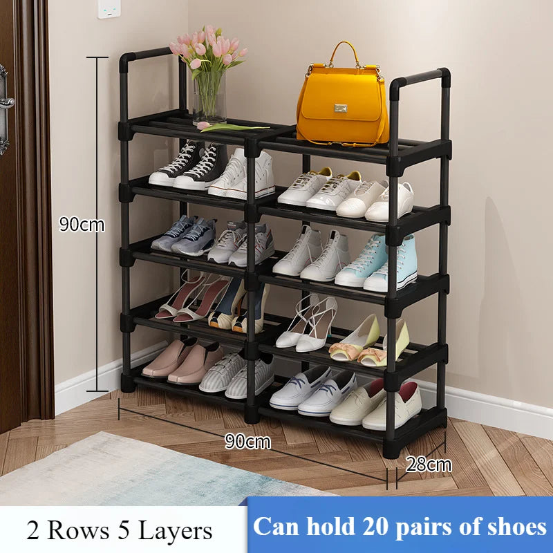 étagère à chaussures amovible multicouche pour rangement pratique - vue 8 sur 11