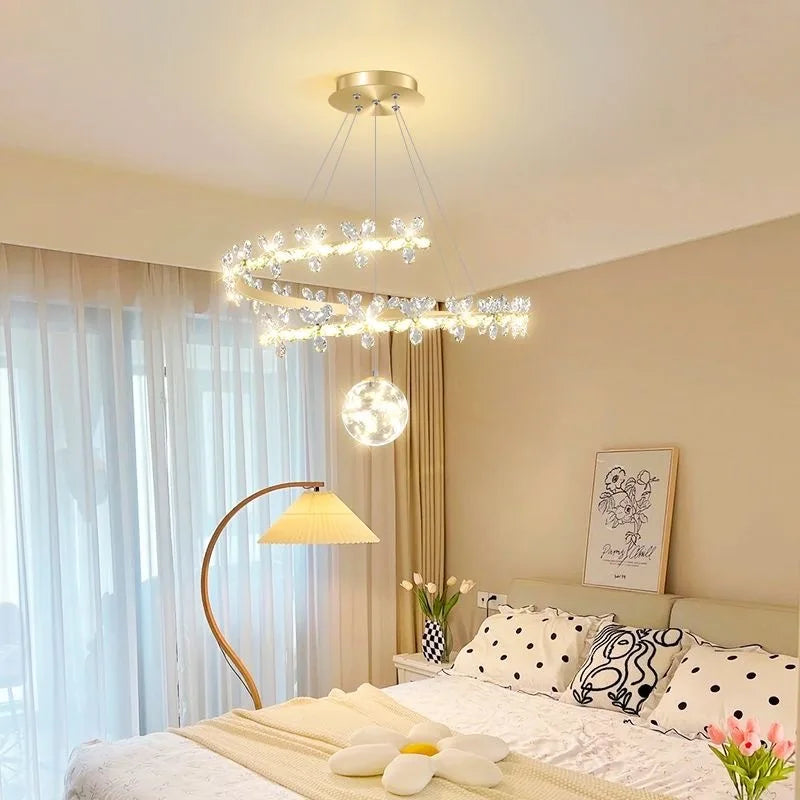 Nordic crystal pendant light modern minimalist creative - vue 3 sur 12