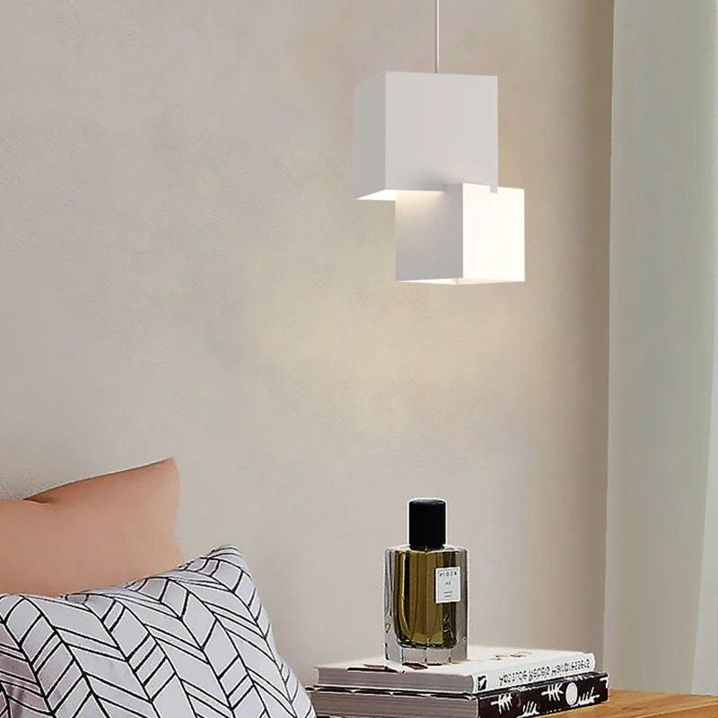 suspension moderne simple avec éclairage créatif led - vue 7 sur 11