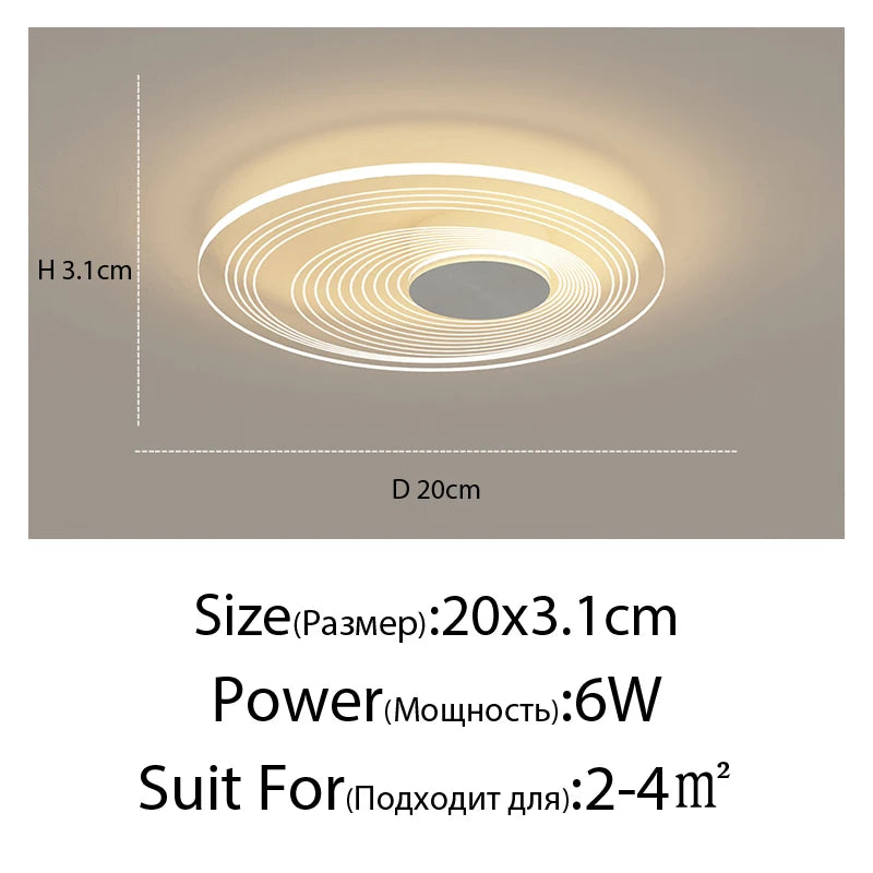 Modern minimalist flower-shaped ceiling light - vue 13 sur 21