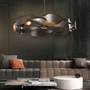 luxe italienne métal artistique suspendue led restaurant hôtel éclairage