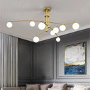 Minimalist glass chandelier in Nordic style for interior decoration