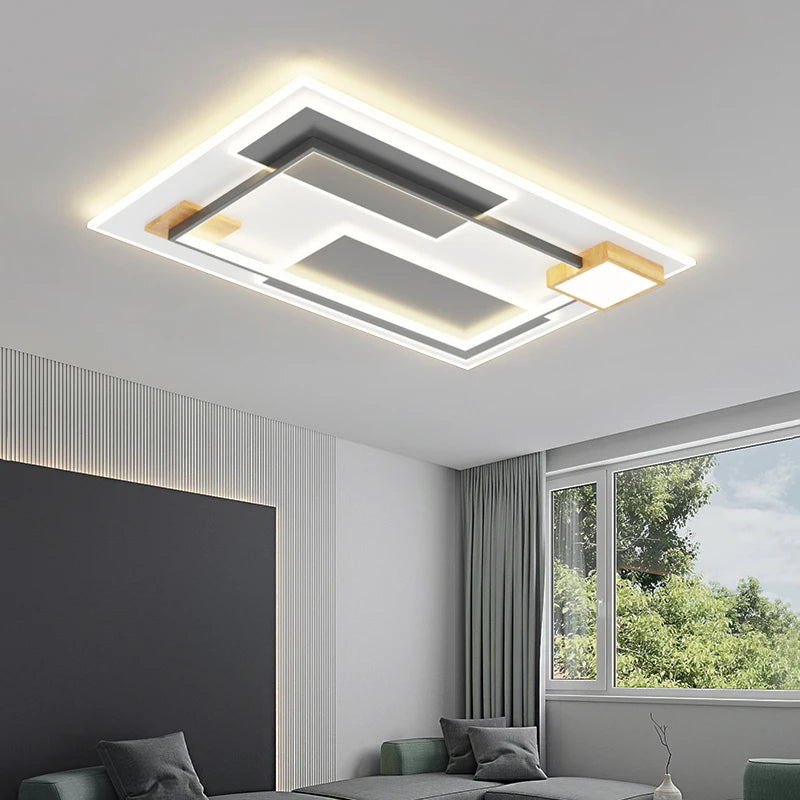 plafonnier led rectangulaire minimaliste nouvelle collection 2022 - vue 5 sur 11