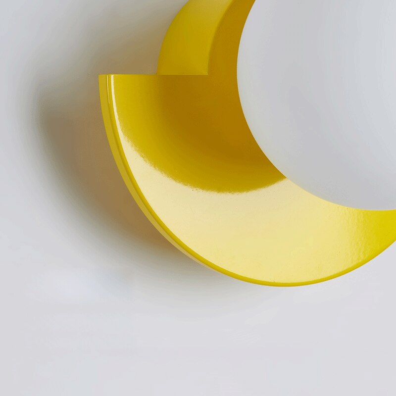 Applique murale LED demi-cercle nordic Macaron