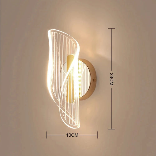 luxe acrylique applique murale led appliques murales - vue 6 sur 9