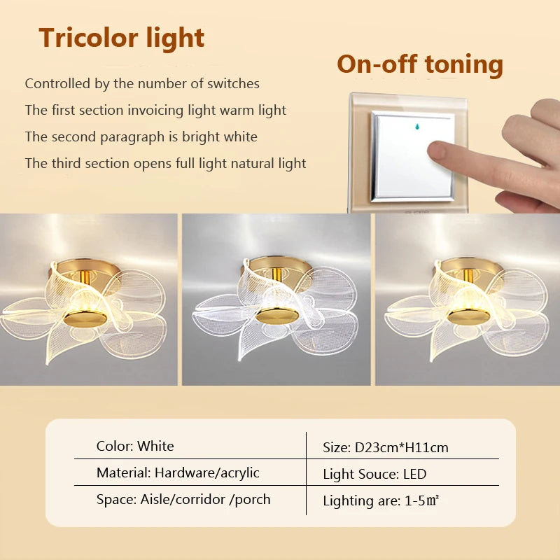 plafonnier led moderne en acrylique pour décoration intérieure - vue 15 sur 18