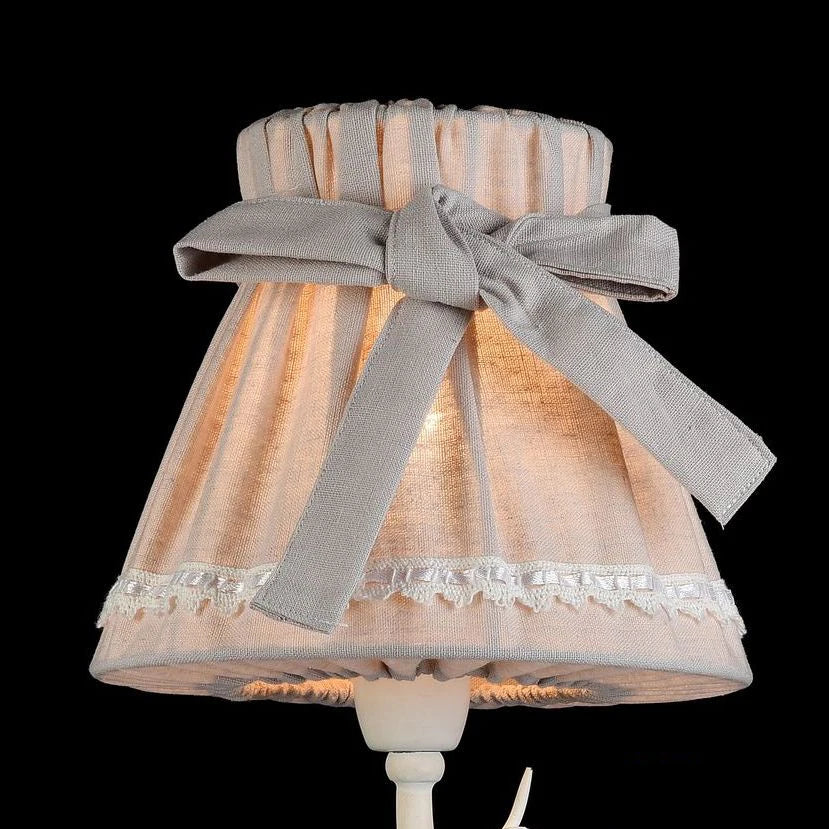 applique murale led pastorale américaine avec nœud décoration nordique - vue 6 sur 10
