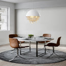 lustre suspension créatif charmant en cristal hémisphère design