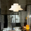 Modern minimalist fabric pendant light, living room dining room interior decoration, home decor, LED lighting fixtures