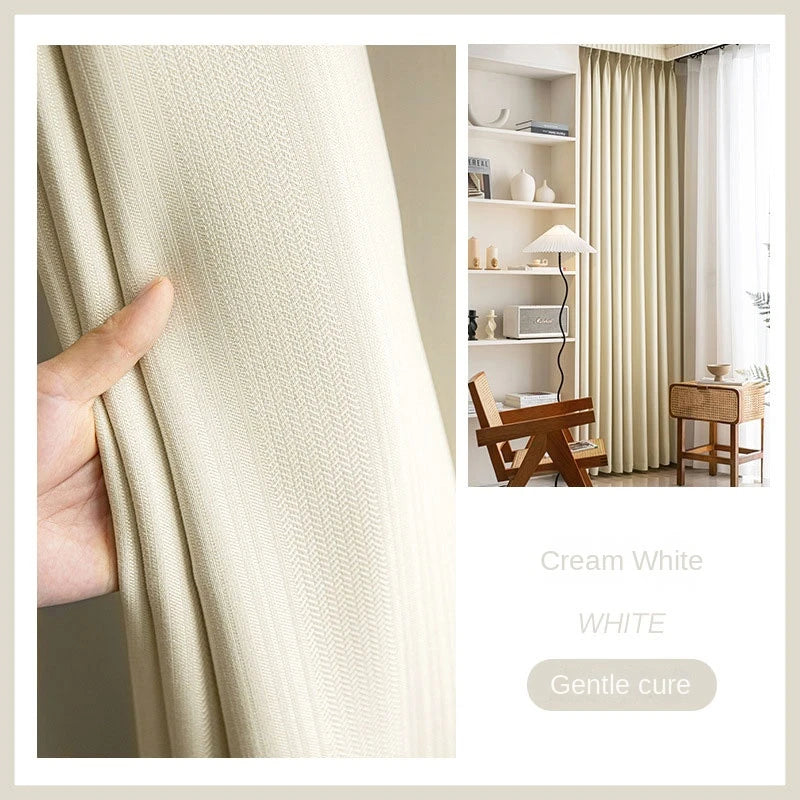 Rideau leger semi occultant style moderne minimaliste sur mesure