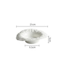 Assiette bol ceramique texture roche style chapeau champignon