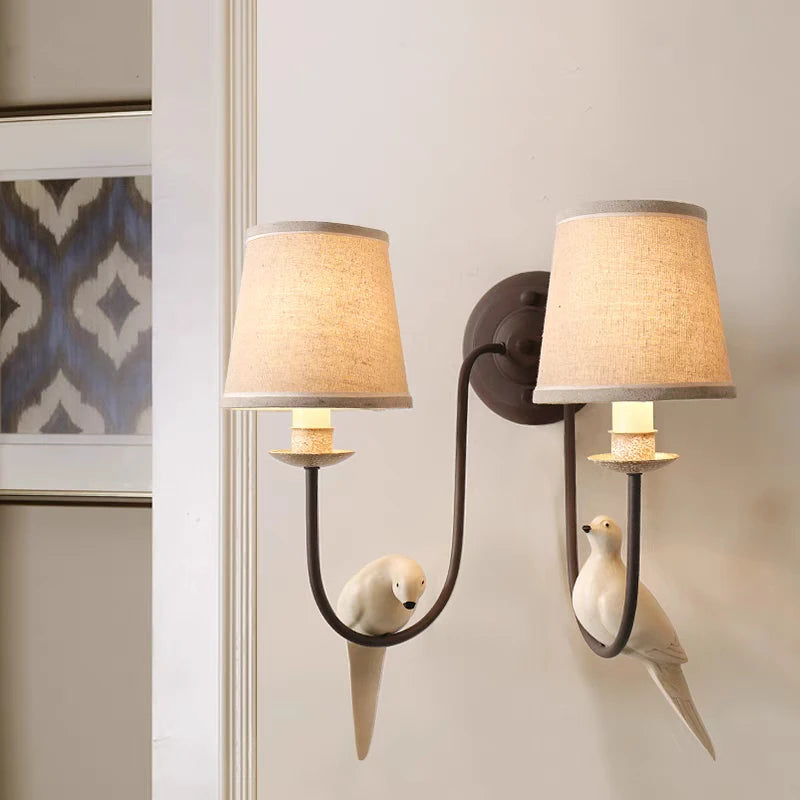 suspension vintage nordique design oiseau pour restaurant café - vue 6 sur 6