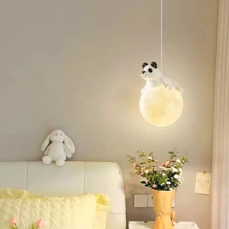 suspension chiot mignon pour décoration chambre enfant lumineux - vue 3 sur 8