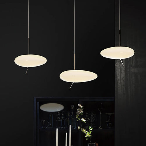 lampe led nordique suspendue avec interrupteur tactile et galets de verre