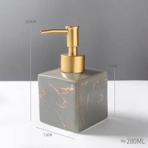 bouteille en céramique pour désinfectant et gel douche - vue 15 sur 26