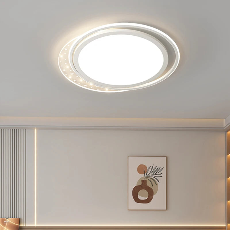 plafonnier led design moderne ciel étoilé décoratif intérieur - vue 4 sur 8