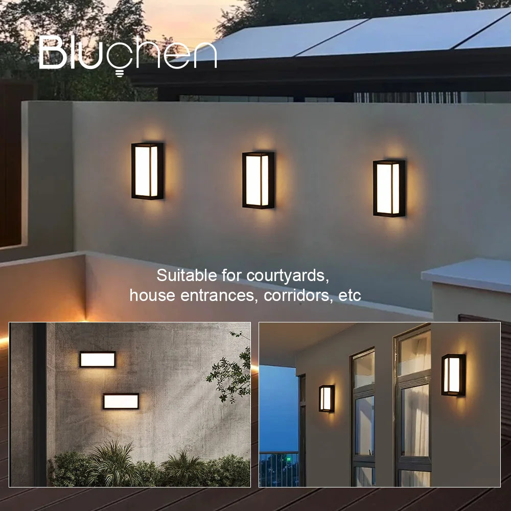 applique murale extérieure led étanche pour éclairage décoratif - vue 4 sur 9