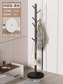 Freestanding Marble Metal Coat Rack, 3 Storage Shelves, 9 Hooks, Hall Tree for Coats, Hats, Bags, Entryway Organizer