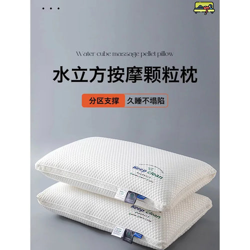 3D Neck Pillow with High Elasticity and NonCollapse, Soft Neck Protection, Single PersonSleeping Pillow, Hotel Home Bedding - vue 7 sur 7