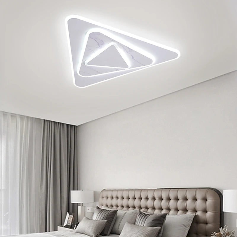 plafonnier led moderne design avec télécommande et intensité variable - vue 3 sur 12