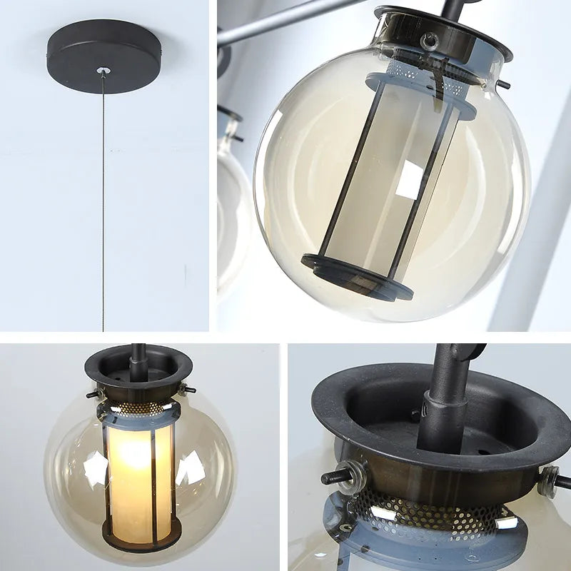 suspension en verre minimaliste pour bar et restaurant - vue 5 sur 9