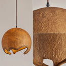 Nordic Wabi Sabi minimalist Japanese design LED chandelier for bar and restaurant