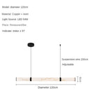 Modern Minimalist All Copper Light Luxury Resin Dining Table Island, High-end Long Strip Straight Line Lighting Decorative Lamp