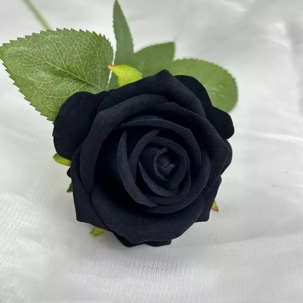 rose artificielle en soie pour décoration de mariage et événements - vue 17 sur 28
