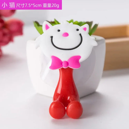 Multi-functional Silicone Toothbrush Holder Toothpaste Storage Rack, Shaver Holder and Tooth Brush Dispenser Bathroom Organizer