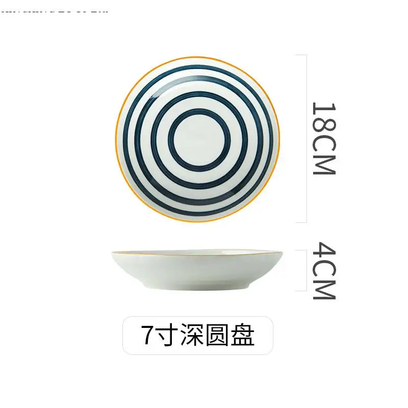 Assiette creuse japonaise porcelaine fine 18 cm