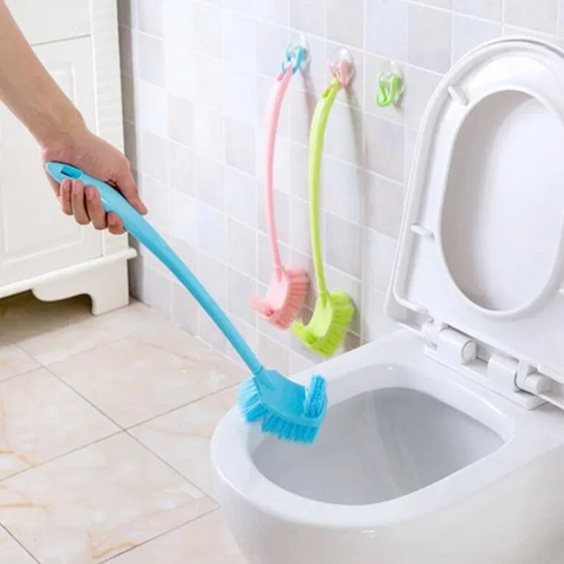 brosse de nettoyage en plastique à long manche pour coins difficiles - vue 4 sur 8
