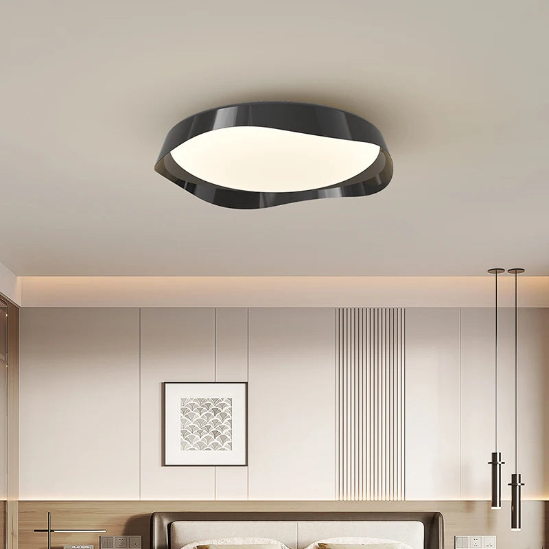 plafonnier LED style wabi-sabi rétro haut de gamme créatif - vue 3 sur 9