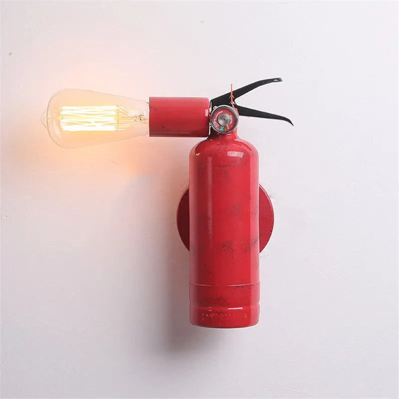 Rétro applique murale LED lampe extincteur forme gaz pour Restaurant Bar éclairage couloir allée thé maison loisirs décoration luminaires - vue 5 sur 7