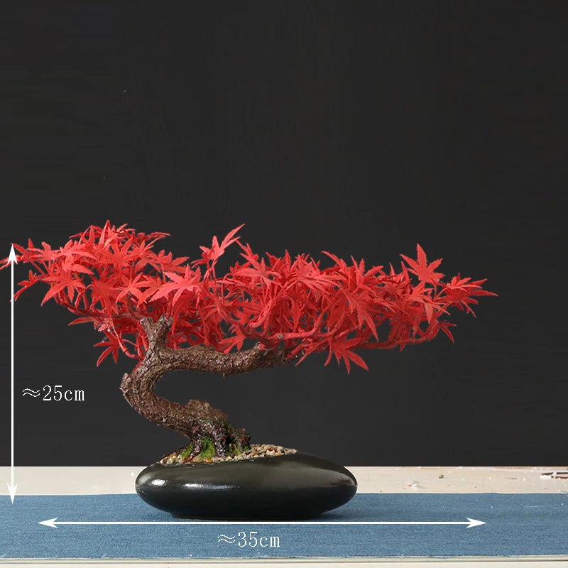 faux arbre bonsaï décoratif pour salon et aménagement paysager - vue 25 sur 36