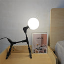 lampe de sol art abstrait animaux fer décoration nordique