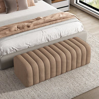 banc en velours nordique repose-pieds doux et élégant