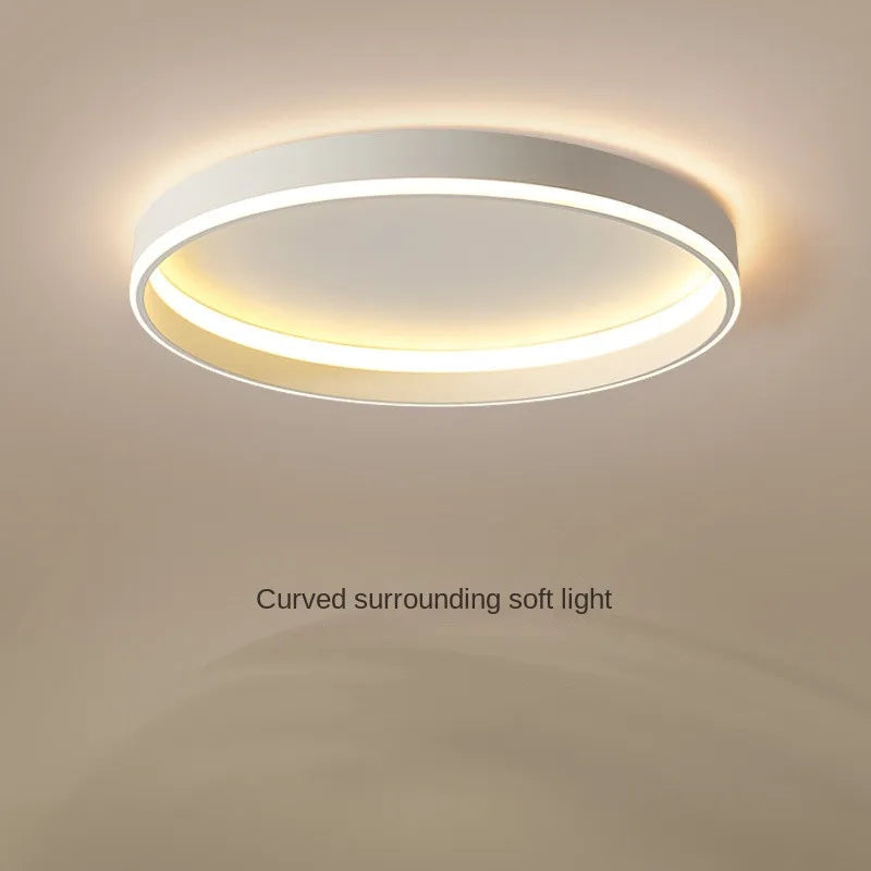 plafonnier led rond nordique minimaliste à intensité réglable décoratif