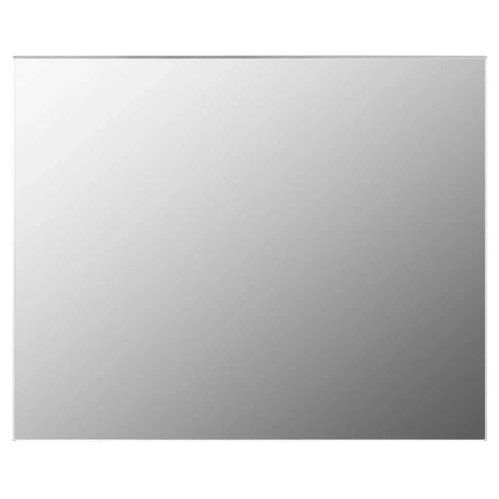Frameless Wall Mirror with Glass Rectangular LED Lamps, Home Decoration Wall Wall Decoration Living Room Decoration - vue 4 sur 7