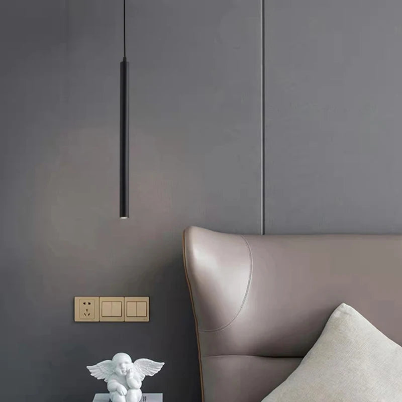 suspension led minimalistes en fer et aluminium réglable - vue 5 sur 14