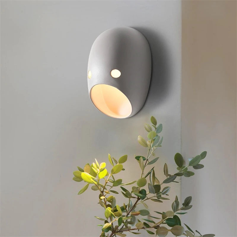applique murale en résine avec éclairage décoratif créatif nordique - vue 4 sur 10