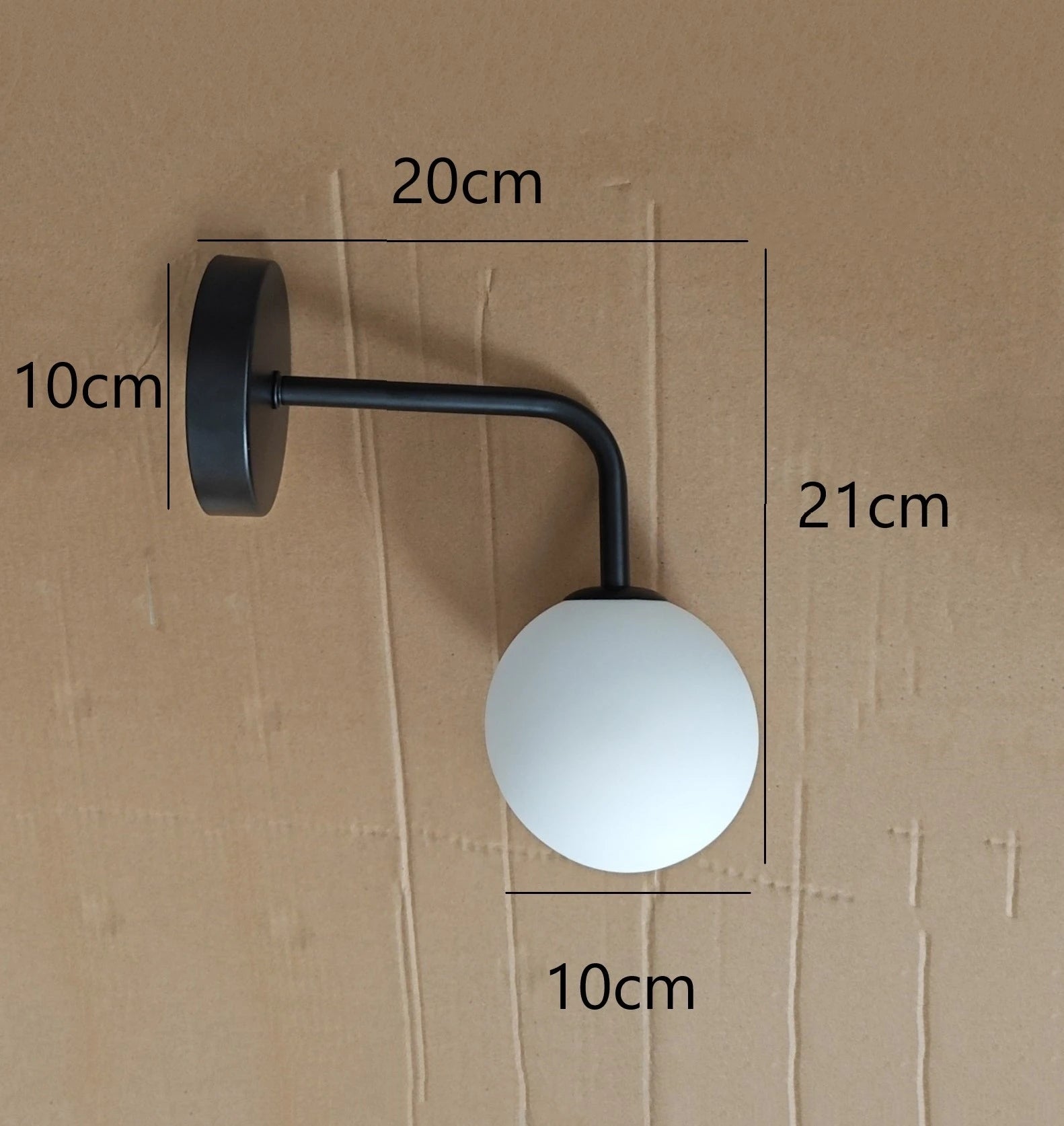 Applique murale post-modernes LED applique murale en verre Simple doré avec ampoule G9 nordique créative chambre salon allée lampe de chevet - vue 9 sur 10