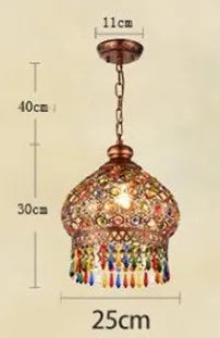 lustre turc vintage style bohème vitrail romantique pour café ou restaurant - vue 9 sur 10