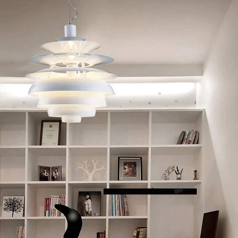 Lustre en aluminium postmoderne design nordique loft - vue 7 sur 8