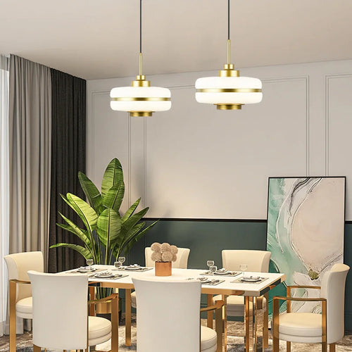 suspension en verre laiteux moderne pour intérieur élégant - vue 2 sur 7