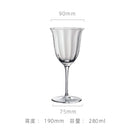 Verres cristal rétro rayures motif floral style bar